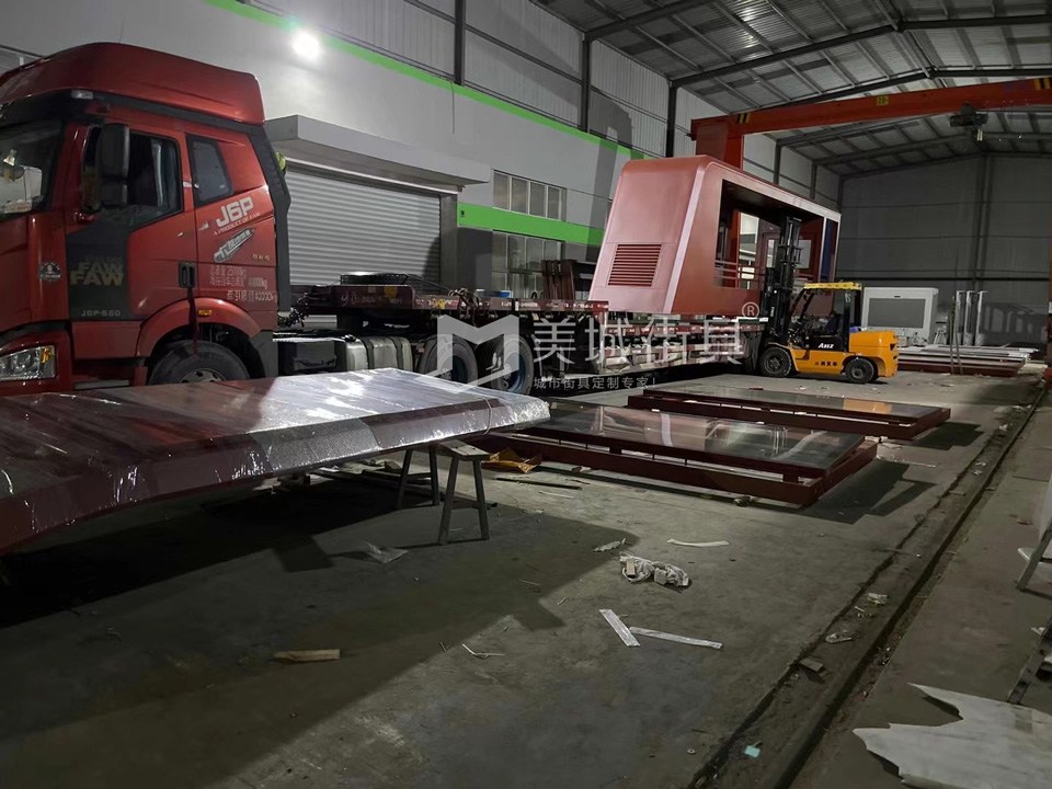 2022.10.6美城街具供應忻州第二車、第三車候車亭發貨記錄