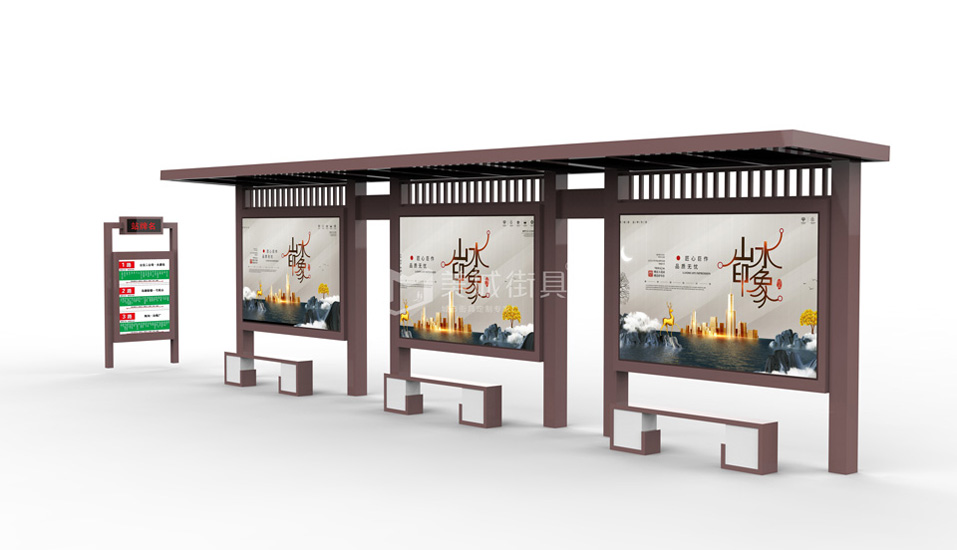 公交站臺候車亭 公交站臺候車亭